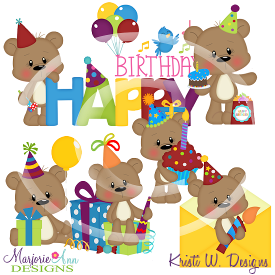 Winston's 1st Birthday EXCLUSIVE SVG Cutting Files+Clipart - Click Image to Close